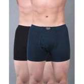 Dollar Bigboss Assorted Solid Cotton Blend Men Trunk (Pack of 2) - None