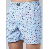 Joven Light Blue Cotton Mens Boxer- ( Pack of 2 ) - None