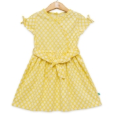 Juscubs - Yellow Cotton Girls Frock ( Pack of 1 ) - None