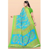 LEELAVATI - Multicolor Crepe Saree With Blouse Piece ( Pack of 1 ) - Multicolor