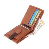 samtroh - PU Brown Men's Regular Wallet ( Pack of 1 ) - Brown