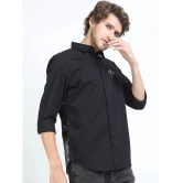 Ketch 100% Cotton Regular Fit Printed Rollup Sleeves Mens Casual Shirt - Black ( Pack of 1 ) - None