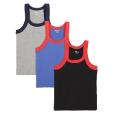 Bodycare Kids Pack of 3 100% Cotton Boys Vest ( Multi Color ) - None