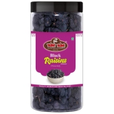 YUM YUM Premium Dried Black Raisins Kishmish 1kg (Pack of 4 - 250g Jar Each)