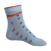 Texlon - Multicolor Cotton Women's Ankle Length Socks ( Pack of 5 ) - None