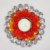 Red Flower Floating Diya  for Festive Decor