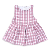 Girls warm co-ord set with checks design-Brown / 3-4 years /100