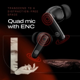 Noise Buds Venus Truly Wireless in-Ear Earbuds with ANC (Up to 30dB), 40H Playtime, Quad Mic with ENC, Instacharge (10 min = 120 min), Low Latency(up to 45ms), 10mm Driver Cosmic Black