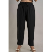 Doriya - Black Rayon Straight Women's Palazzos ( Pack of 1 ) - None