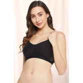 Clovia Pack of 1 Cotton Non Padded Womens T-Shirt Bra ( Black ) BR3007P13 - None