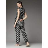 Stylum Black Printed Pant Top Set - None