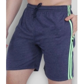 Neo Garments - Blue Cotton Mens Shorts ( Pack of 1 ) - None