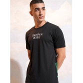 Ketch Polyester Relaxed Fit Printed Half Sleeves Mens T-Shirt - Black ( Pack of 1 ) - None