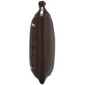 Baggit Brown Faux Leather Handheld - Brown