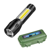 GIT - 10W Rechargeable Flashlight Torch ( Pack of 1 )