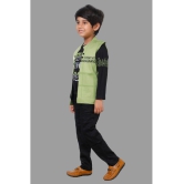 DKGF Fashion - Green Cotton Blend Boys Shirt & Pants ( Pack of 1 ) - None