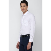 Men White Regular Fit Formal Full Sleeves Formal Shirt