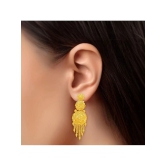 Drashti Collection Golden Chandbalis Earrings ( Pack of 1 ) - Golden