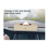 Auto Hub Car Tissue Dispenser Leatherite Beige