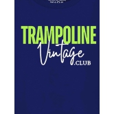 Trampoline Blue Cotton Blend Boys T-Shirt & Trackpants ( Pack of 1 ) - None