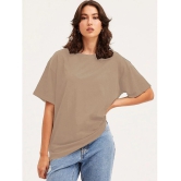 clafoutis Beige Cotton Womens T-Shirt ( Pack of 1 ) - None