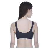 Elina Cotton Sports Bra - Black - None