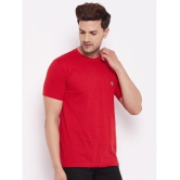 Lycos - Red Cotton Regular Fit Men's T-Shirt ( Pack of 1 ) - None