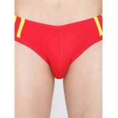 La Intimo Cotton Mens Bikini ( Red ) - None