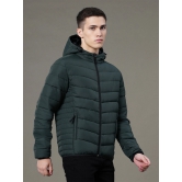 RedTape Hooded Jacket for Men | Padded & Water Resistant Finish | Enhanced Comfort