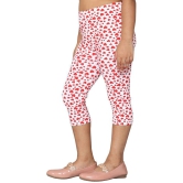 2K KIDS Capri Leggings For Girls |All Over Printed |Viscose Blend  (Red Heart ,7 Years - 8 Years) - Pack Of 1 (2KGLCVAOP_RH_78Y) - None