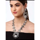 Samridhi DC Silver Alloy Necklace Set ( Pack of 1 ) - Silver