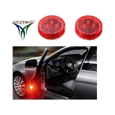 Kozdiko Waterproof 5 LED Wireless Car Door Warning Open Lights Indicator Decor Interior Flash Magnetic car led Lights for Anti Rear-End(RED) Free Batteries (2 Pair 4 pcs) For Toyota Innova