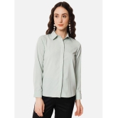 ALL WAYS YOU - Mint Green Crepe Womens Shirt Style Top ( Pack of 1 ) - None