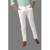 HALOGEN - White Cotton Lycra Skinny - Fit Men''s Chinos ( Pack of 1 ) - None