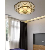 Hdc Flush Mount Traditional Curved Ceiling Light