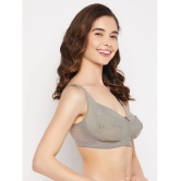 Clovia - Grey Melange Cotton Non Padded Womens Everyday Bra ( Pack of 1 ) - None