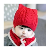 Penyan ® - Baby Boys & Baby Girls 2pcs/Set Kids Winter Hat Cute Baby Wool Knitted Hat and Button Scarf Cap Set New Born to 12 Months - None