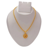 Jewar Mandi New Design Gold Plated Locket/Pendant with Rope/Rassi Chain Daily use for Men, Women & Girls, Boys - Golden