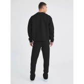 Solid Black Cozy Cut Co-Ords-S / Black