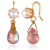 Vighnaharta Gold Drop Earrings ( Pack of 1 ) - Gold