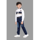 DKGF Fashion - Beige Cotton Blend Boys Shirt & Jeans ( Pack of 1 ) - None