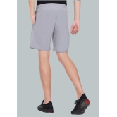 LEEBONEE - Light Grey Polyester Blend Men's Shorts ( Pack of 1 ) - None