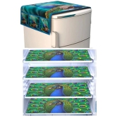 Revexo Set of 5 PVC Multicolor Fridge Mats - Multicolor