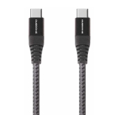 Ambrane BCTT-15 Braided Type C To TypeC Single Pin Data Cable (Black)