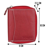 Tough - Leather Card Holder ( Pack of 1 ) - Red