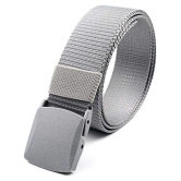 Livosorb - Grey Melange Fabric Mens Casual Belt ( Pack of 1 ) - Free Size