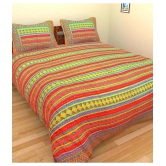 UniqChoice King Cotton Stripes Bed Sheet