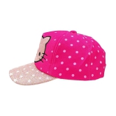 Zacharias Unisex Kids Cotton Cap kc-23 (Dark Pink_1-5 Years) (Pack of 1) - None