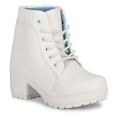 Ishransh - White Women's Ankle Length Boots - None