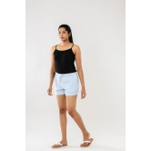 Sky Blue Women Shorts-M